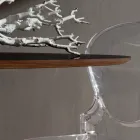 طاولة مطبخ من فينيكس ورخام صناعي مطلي، صنع في إيطاليا - برونتولو Viadurini