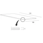 طاولة مطبخ مصنوعة من معدن فينيكس والأبيض عالي الجودة، صنع في إيطاليا - كارلينو Viadurini