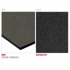 طاولة مطبخ Hpl بقاعدة معدنية من الفحم، صنع في إيطاليا - أريستو Viadurini