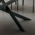 طاولة مطبخ من اللامنام بهيكل معدني، صنع في إيطاليا - كارلينو Viadurini