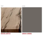 طاولة مطبخ من الخشب والمعدن، صنع في إيطاليا، عالية الجودة - دوتو Viadurini