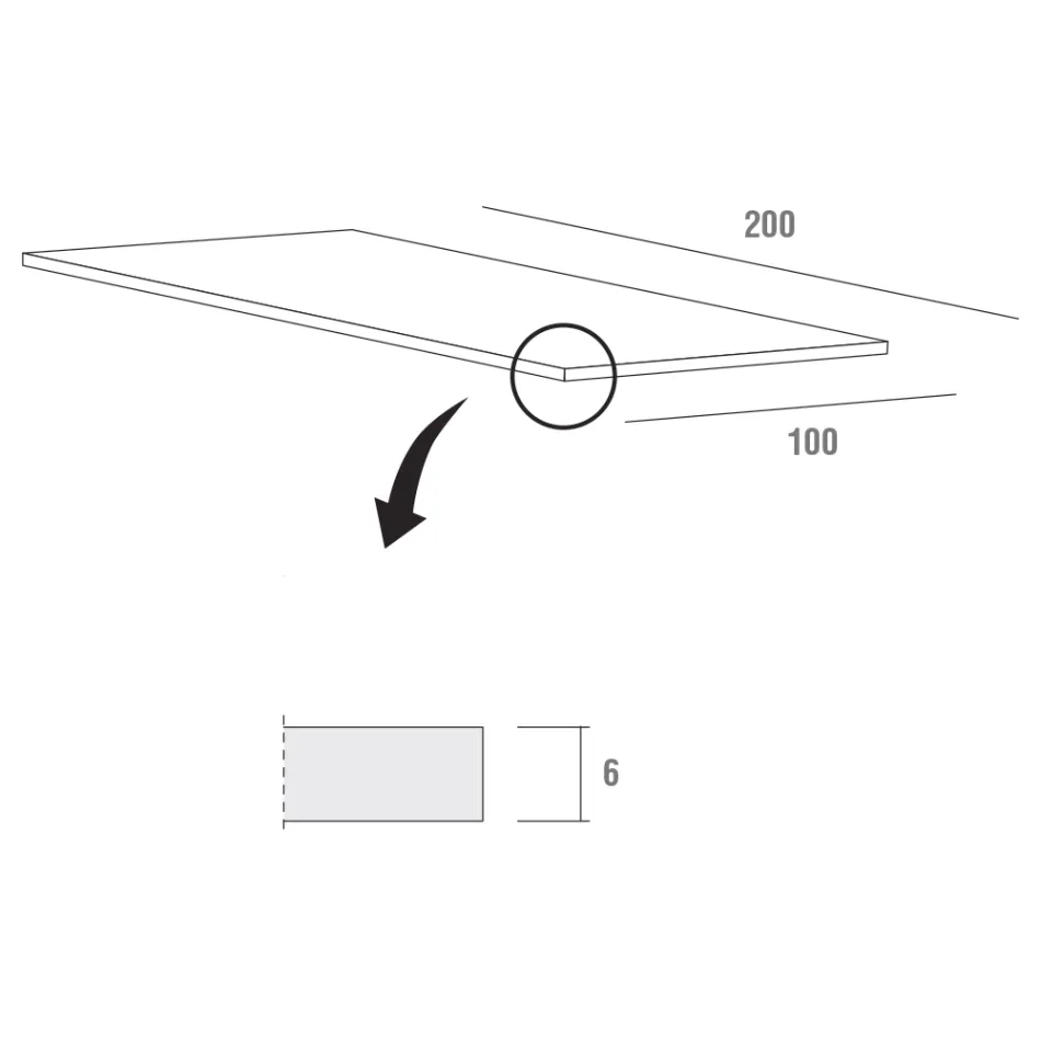 طاولة مطبخ من الخشب والمعدن، صنع في إيطاليا، عالية الجودة - دوتو Viadurini