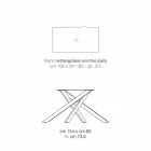 طاولة مطبخ مصنوعة في إيطاليا من الخشب الصلب، ديونيجي Viadurini