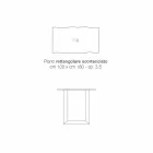 طاولة مطبخ مصنوعة من الخشب الصلب والمعادن في إيطاليا، فلورا Viadurini