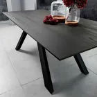 طاولة مطبخ مصنوعة من MDF والمعادن في إيطاليا، ويلمر Viadurini