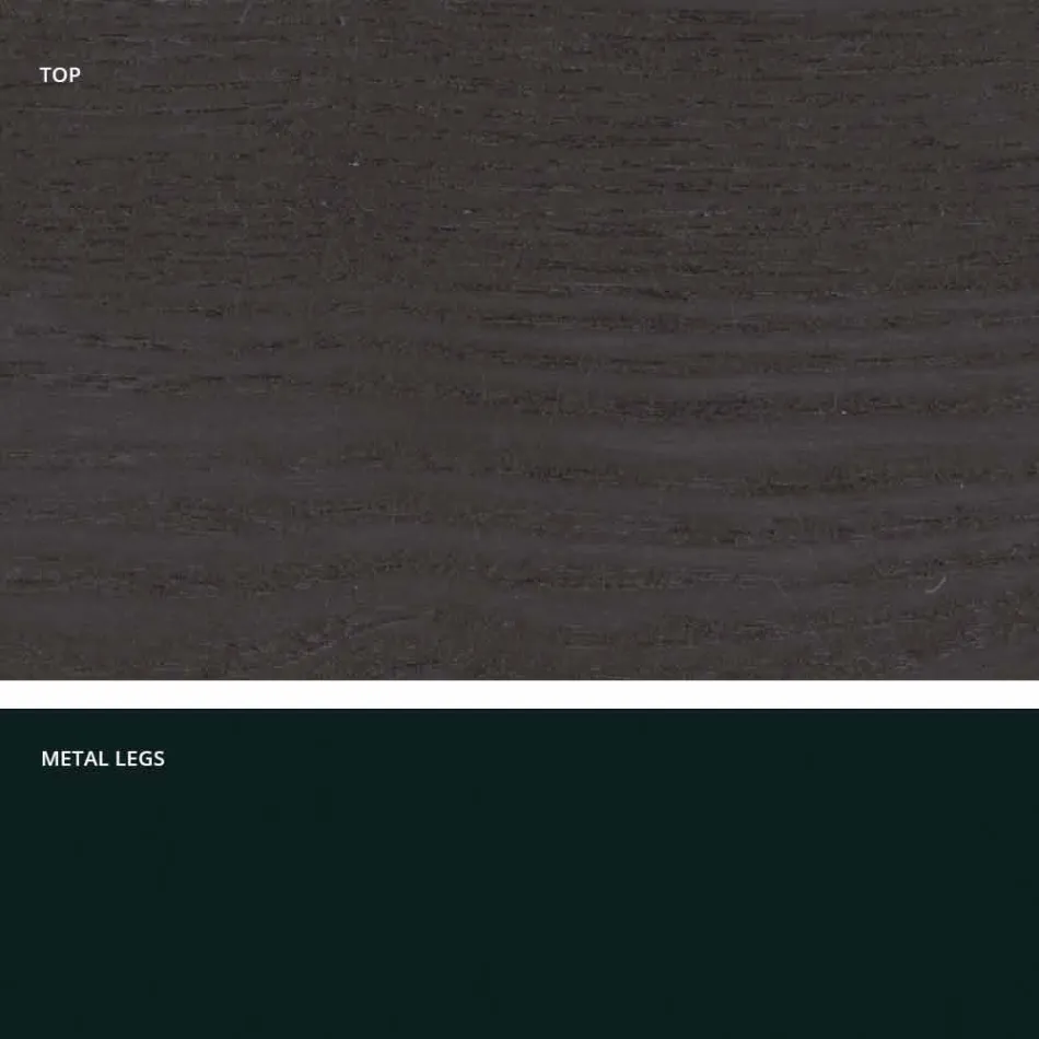 طاولة مطبخ مصنوعة من MDF والمعادن في إيطاليا، ويلمر Viadurini