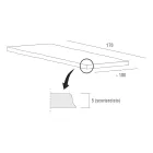 طاولة مطبخ من الخشب عالي الجودة منزوع اللحاء، صنع في إيطاليا - بينوكيو Viadurini