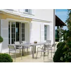 طاولة خارجية قابلة للتمديد حتى 280 سم مصنوعة من المعدن في إيطاليا - ديجو Viadurini