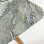 طاولة خارجية بقاعدة خشبية وسطح سيراميك رويال بيكوك - إنفينيتي Viadurini