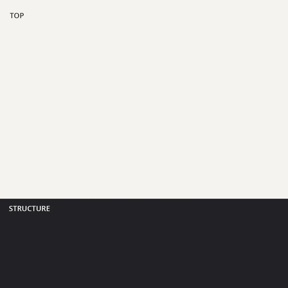 طاولة خارجية حديثة مصنوعة من Hpl وبولي إيثيلين غير لامع، صنعت في إيطاليا - فورلينا Viadurini