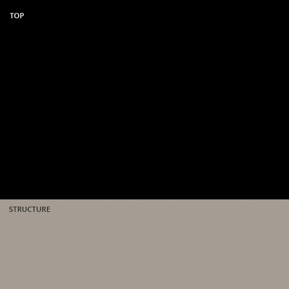 طاولة خارجية حديثة مصنوعة من Hpl وبولي إيثيلين غير لامع، صنعت في إيطاليا - فورلينا Viadurini