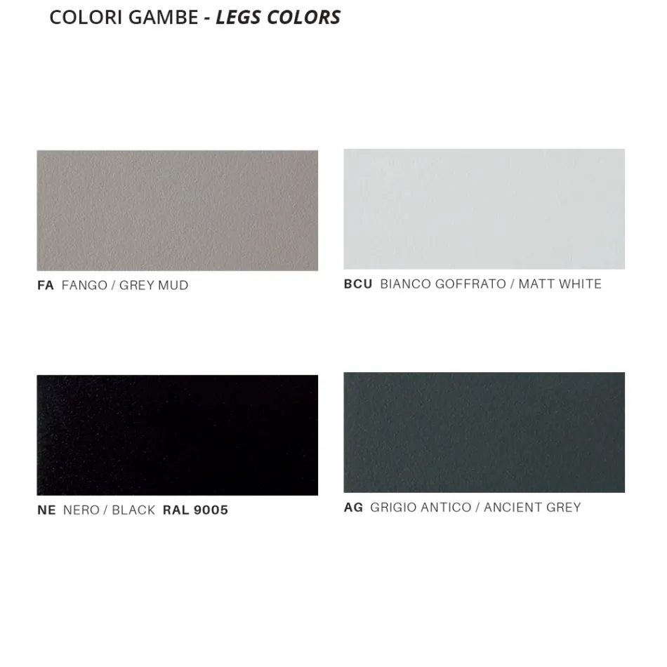 قاعدة طاولة حديقة من الفولاذ المجلفن مع سطح HPL صنع في إيطاليا - بريين Viadurini