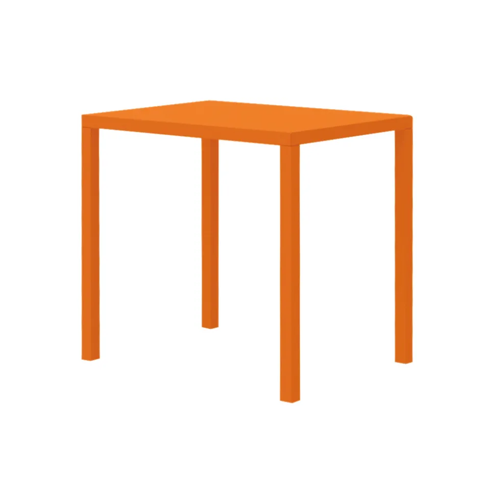 طاولة حديقة مستطيلة من الفولاذ المجلفن، صنع في إيطاليا - أزرق Viadurini