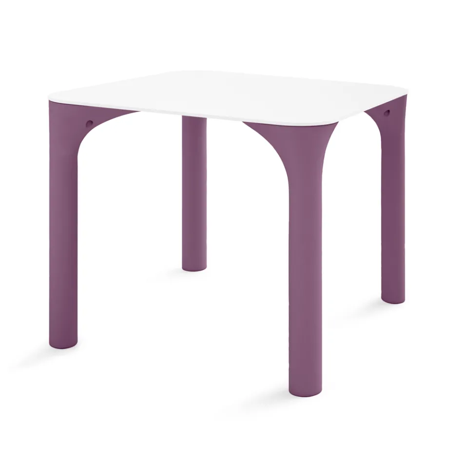 طاولة حديقة من Hpl بأرجل من البولي إيثيلين، صنعت في إيطاليا - جلين Viadurini