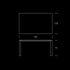 طاولة حديقة HPL بهيكل من الألومنيوم مصنوعة في إيطاليا - كارل Viadurini