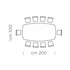 طاولة طعام على شكل برميل مع سطح مكسو بالقشرة، صنع في إيطاليا - سيتيميو Viadurini