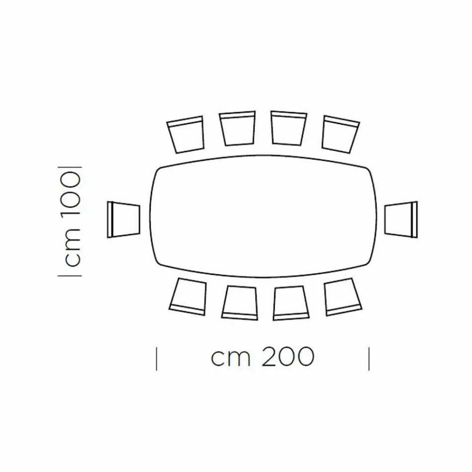 طاولة طعام على شكل برميل مع سطح مكسو بالقشرة، صنع في إيطاليا - سيتيميو Viadurini