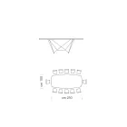 طاولة طعام سيراميك برميلية مصنوعة في إيطاليا - إيزيلينو Viadurini