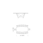 طاولة طعام سيراميك برميلية مصنوعة في إيطاليا - إيزيلينو Viadurini