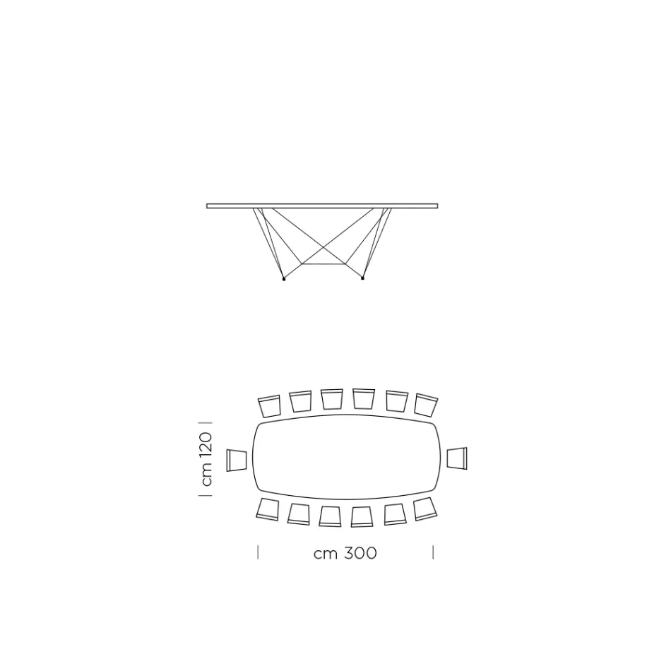 طاولة طعام سيراميك برميلية مصنوعة في إيطاليا - إيزيلينو Viadurini