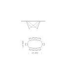 طاولة طعام سيراميك برميلية مصنوعة في إيطاليا - إيزيلينو Viadurini