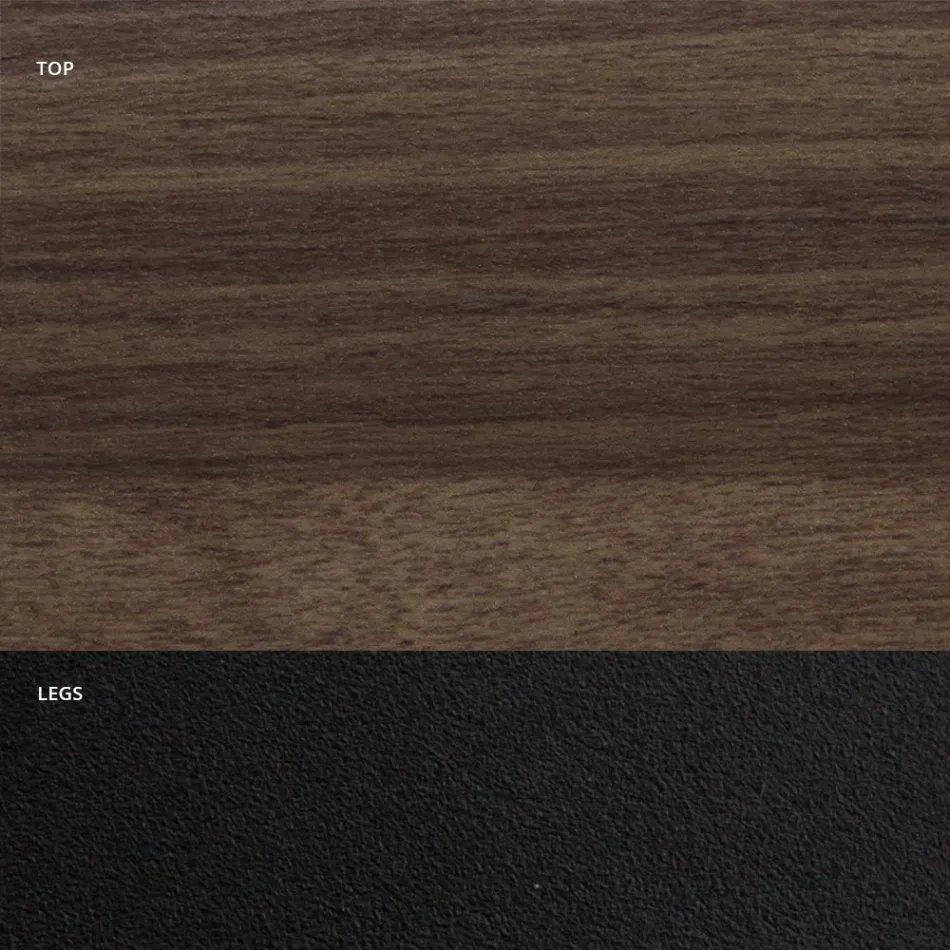 طاولة طعام على شكل برميل من الخشب الرقائقي المزخرف، صنع في إيطاليا - كايف Viadurini