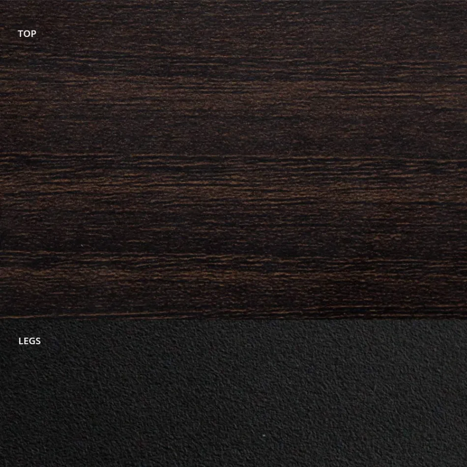 طاولة طعام على شكل برميل من الخشب الرقائقي المزخرف، صنع في إيطاليا - كايف Viadurini