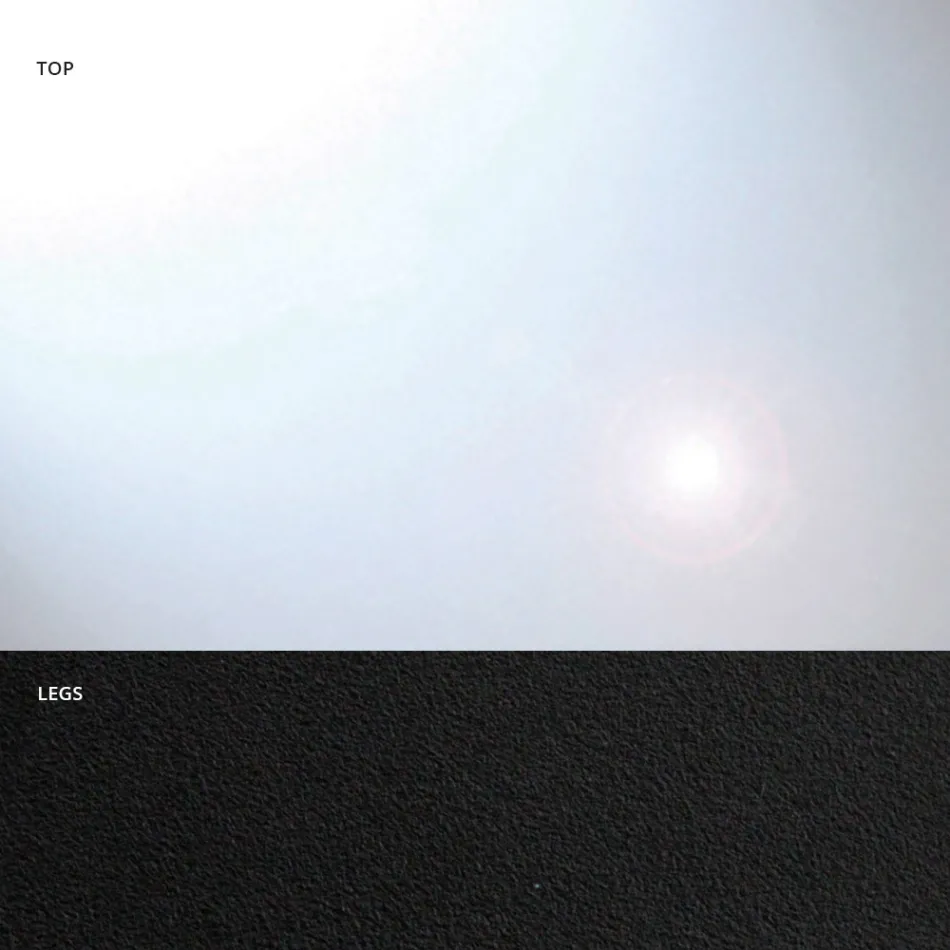 طاولة طعام على شكل برميل من الزجاج والفولاذ، صنعت في إيطاليا - كايف Viadurini