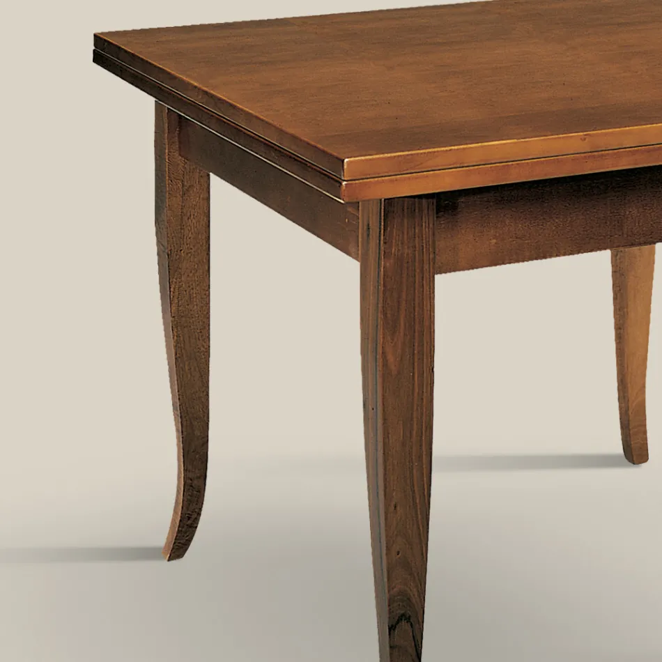 طاولة طعام قابلة للتمديد 240 سم، طراز كلاسيكي، صنع في إيطاليا - هيليزا Viadurini