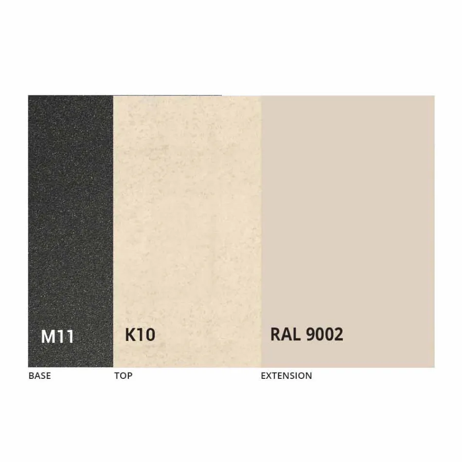 طاولة طعام قابلة للتمديد حتى 180 سم من السيراميك، صنع في إيطاليا - بيتاجورا Viadurini