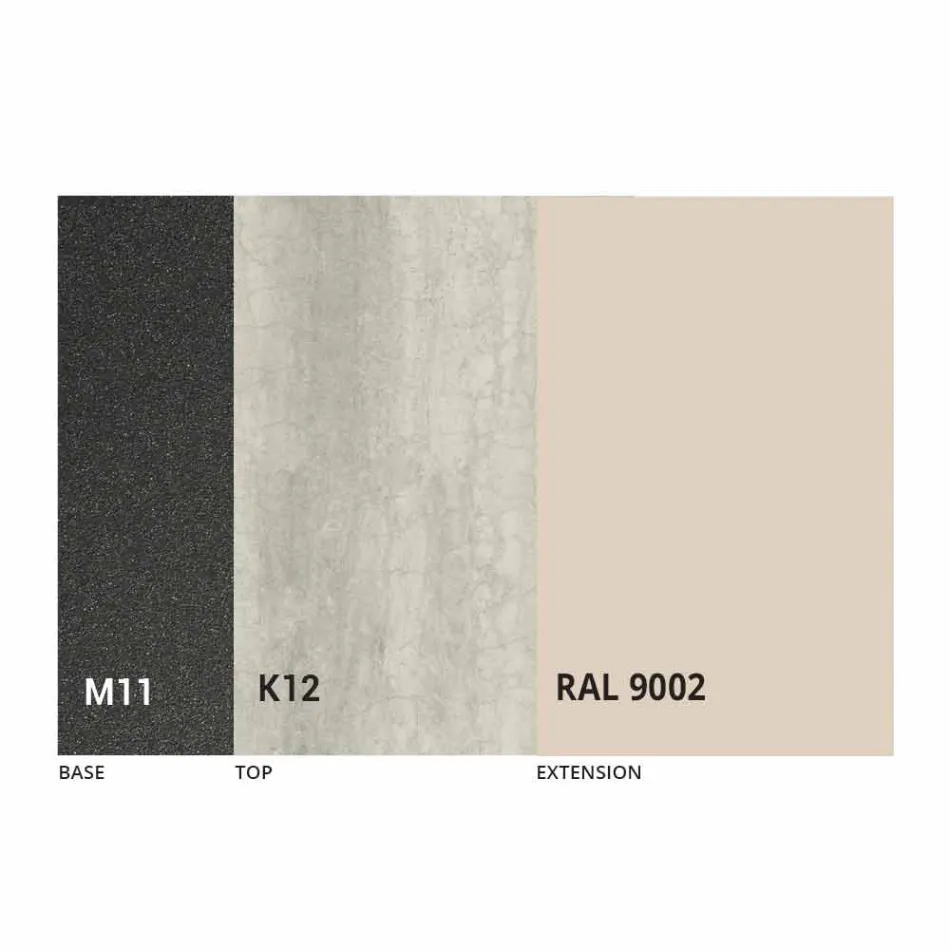 طاولة طعام قابلة للتمديد حتى 180 سم من السيراميك، صنع في إيطاليا - بيتاجورا Viadurini