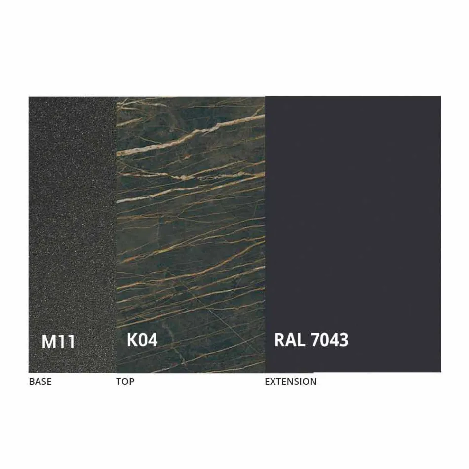 طاولة طعام قابلة للتمديد حتى 180 سم من السيراميك، صنع في إيطاليا - بيتاجورا Viadurini