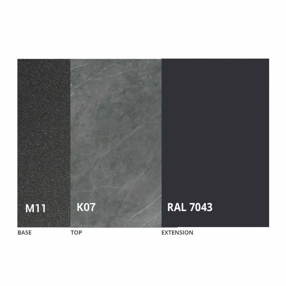 طاولة طعام قابلة للتمديد حتى 180 سم من السيراميك، صنع في إيطاليا - بيتاجورا Viadurini