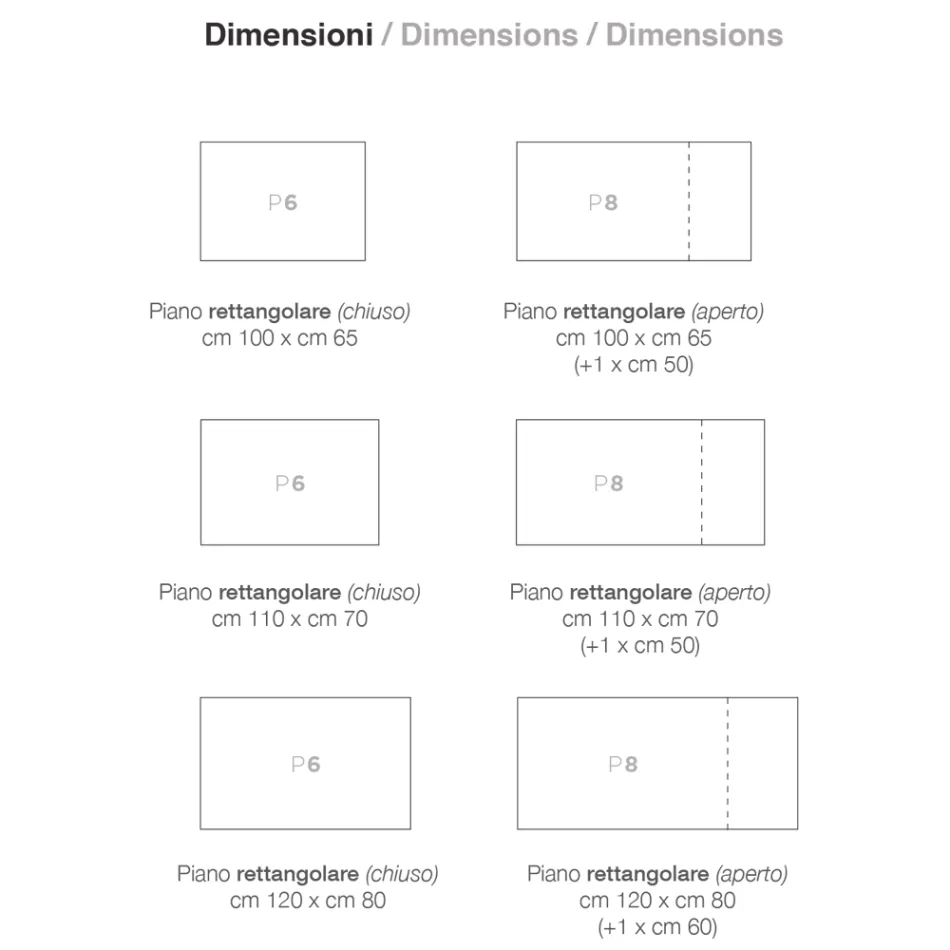 طاولة طعام معدنية قابلة للتمديد حتى 180 سم - صنع في إيطاليا - بياتريس Viadurini