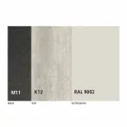 طاولة طعام قابلة للتمديد حتى ٢٩٨ سم بسطح معدني وسيراميك - أناكوندا Viadurini