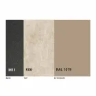 طاولة طعام قابلة للتمديد حتى ٢٩٨ سم بسطح معدني وسيراميك - أناكوندا Viadurini