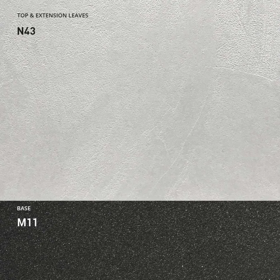 طاولة طعام قابلة للتمديد حتى ٢٩٨ سم من الميلامين، صنع في إيطاليا - Fedemo Viadurini