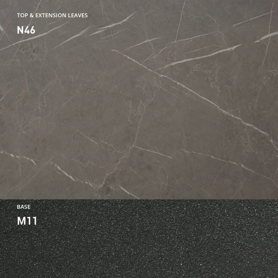 طاولة طعام قابلة للتمديد حتى ٢٩٨ سم من الميلامين، صنع في إيطاليا - Fedemo Viadurini