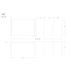 طاولة طعام معدنية قابلة للتمديد حتى 310 سم، صنع في إيطاليا - يوكليد Viadurini