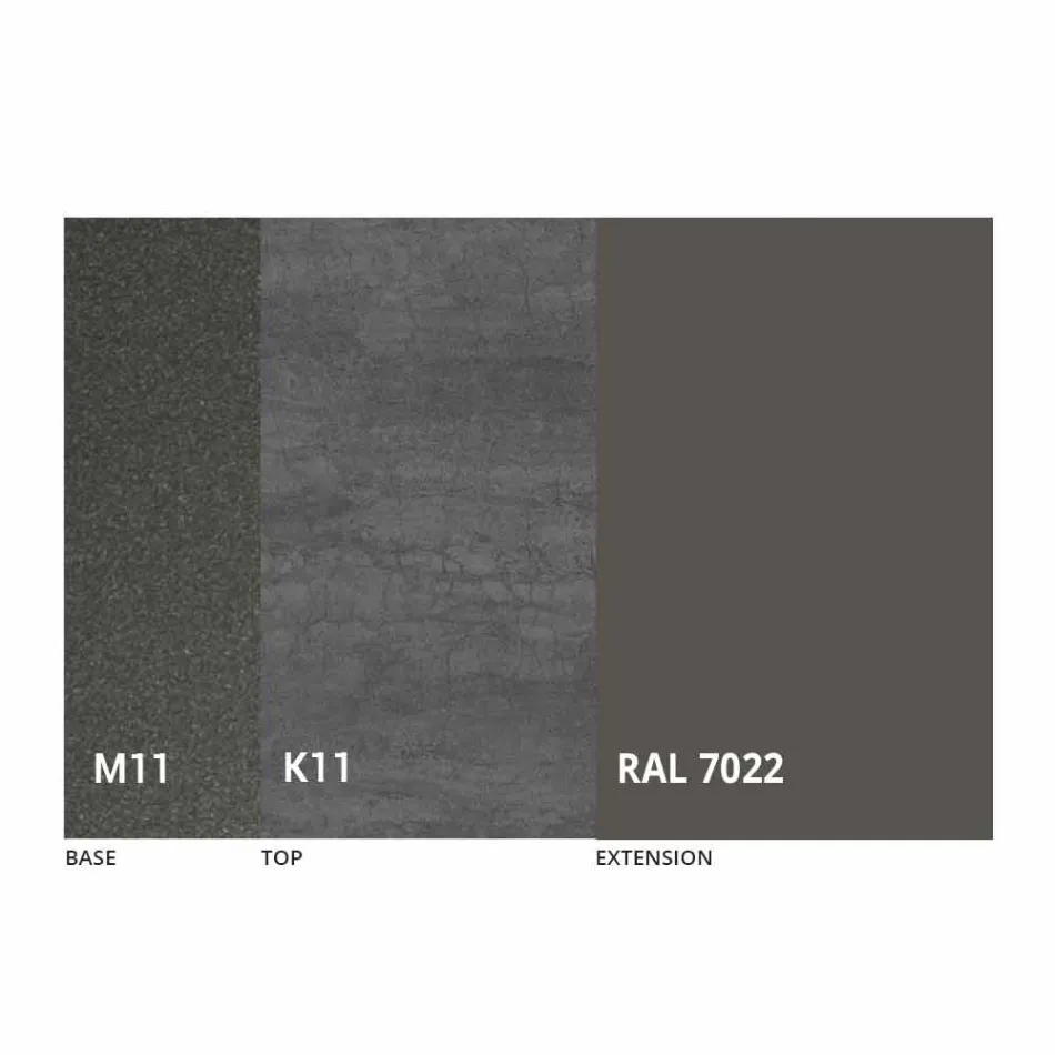 طاولة طعام قابلة للتمديد حتى 170 سم من السيراميك صنع في إيطاليا - تريميتي Viadurini