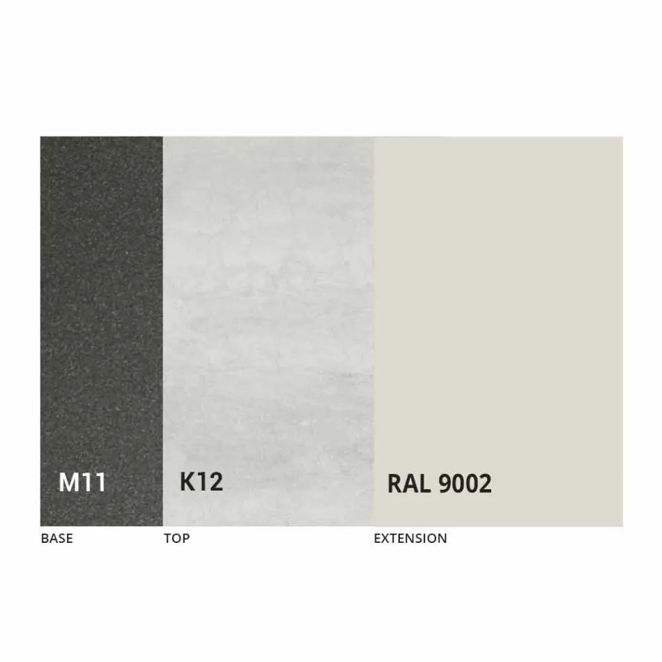 طاولة طعام قابلة للتمديد حتى 170 سم مصنوعة من السيراميك في إيطاليا - تريميتي Viadurini