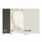 طاولة طعام قابلة للتمديد حتى 170 سم مصنوعة من السيراميك في إيطاليا - تريميتي Viadurini