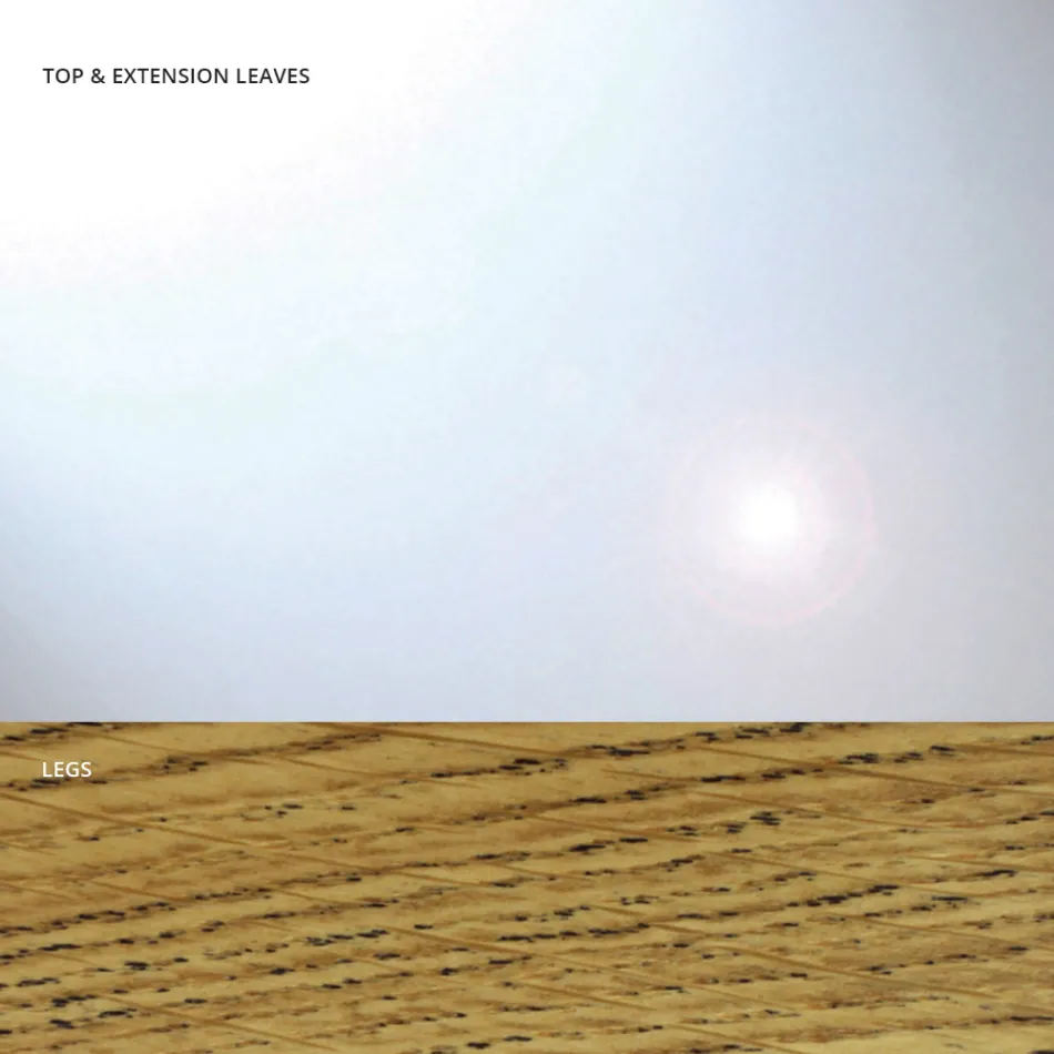 طاولة طعام قابلة للتمديد حتى 280 سم مصنوعة من الزجاج في إيطاليا - أنتيمو Viadurini