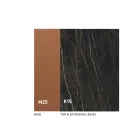 طاولة طعام قابلة للتمديد حتى 280 أو 298 سم من السيراميك المعدني - ريفيا Viadurini