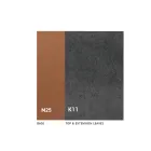 طاولة طعام قابلة للتمديد حتى 280 أو 298 سم من السيراميك المعدني - ريفيا Viadurini