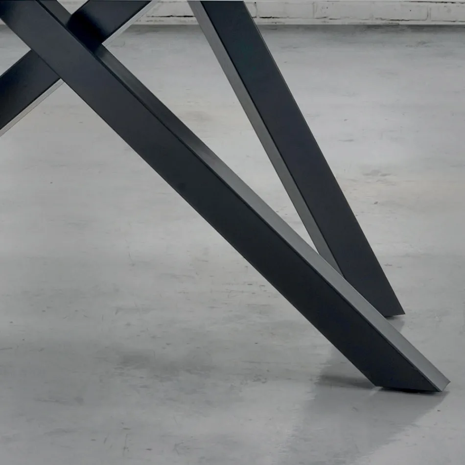 طاولة طعام قابلة للتمديد حتى 300 سم من الخشب المقشر - سيتيميو Viadurini