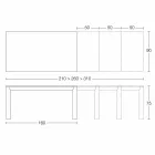 طاولة طعام قابلة للتمديد حتى 310 سم من السيراميك صنع في إيطاليا - بيتاجورا Viadurini