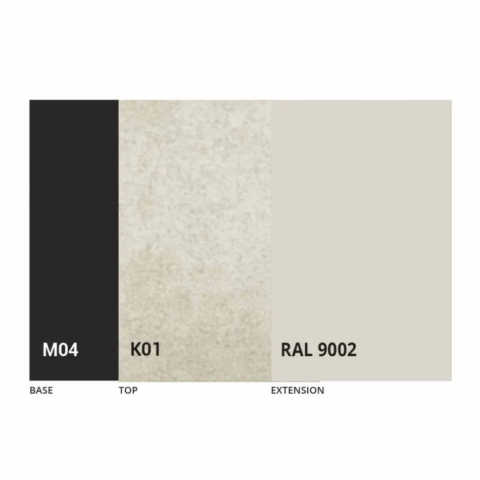 طاولة طعام قابلة للتمديد حتى 310 سم من السيراميك صنع في إيطاليا - بيتاجورا Viadurini