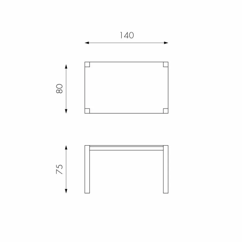 طاولة طعام قابلة للتمديد من خشب البلوط فيدرو، صنع في إيطاليا Viadurini