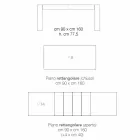 طاولة طعام قابلة للتمديد من خشب الميلامين، صنع في إيطاليا، أوكي Viadurini